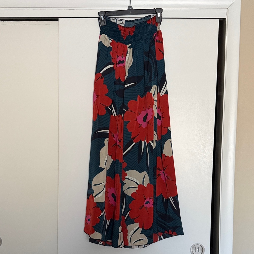 Johnny Was Floral Wide-Leg Pants